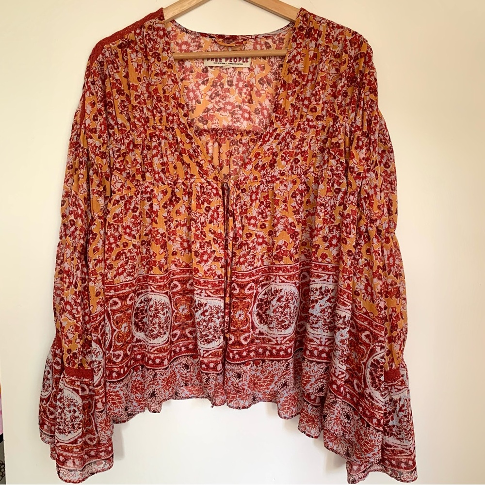 Floral Bohemian Women's Top Free People